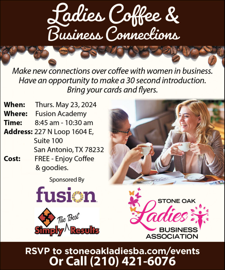 Stone Oak Ladies Morning Business Connections May 2024